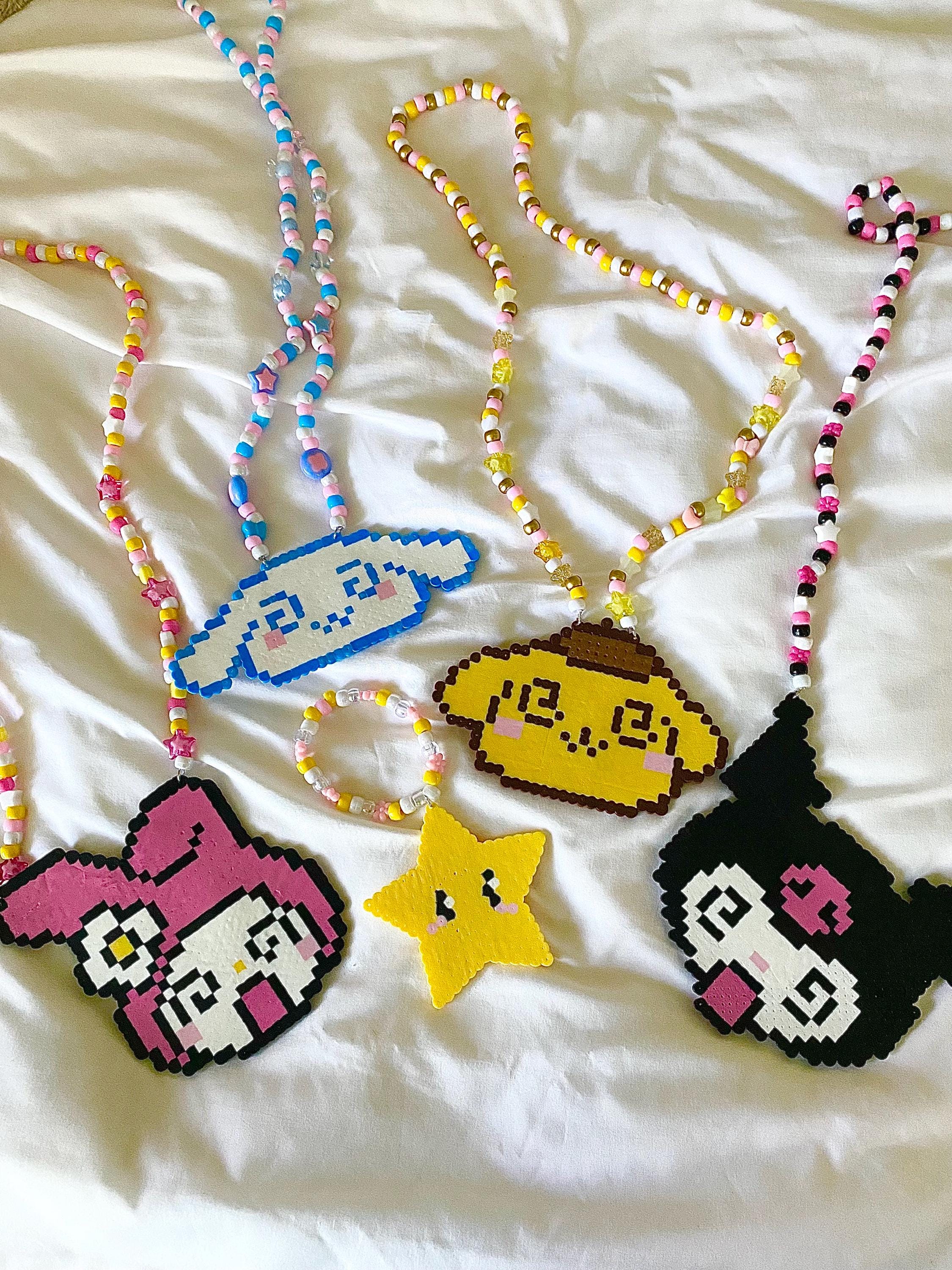 sanrio perler kandi necklace