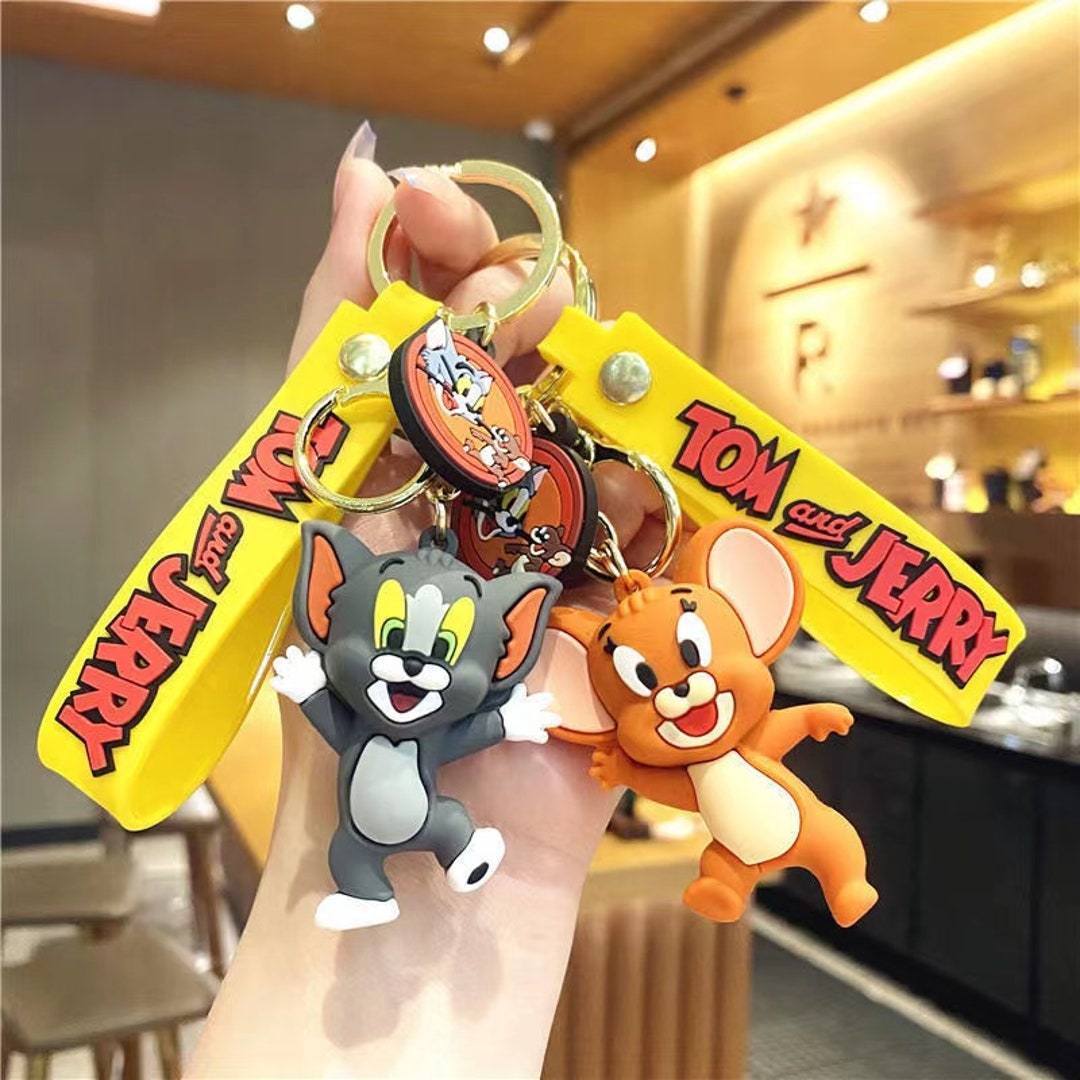 Tom and Jerry Anime Cartoon Keychains Small Gift Car Etsy