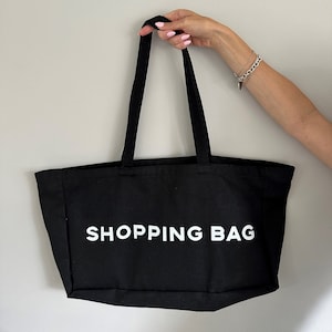 The Ultimate Shopping Buddy - Große Einkaufstasche aus Canvas