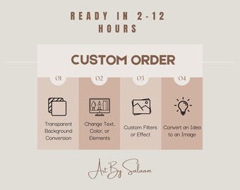 Custom Order for Designs, Personalized Digital Download, Custom Artwork from Your Idea