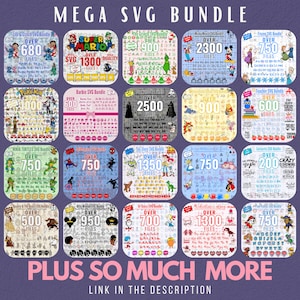Mega SVG Bundle, SVG-Dateien für Cricut, Silhouette Schnittdateien, Schrift Bundle, Clipart, SVG für Shirts, T-Shirt-Designs