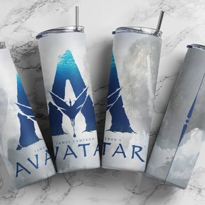 Avatar 2 - The Way of Water 20 oz magere beker sublimatie wrap ontwerp voor rechte beker, png-bestand, digitaal