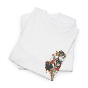 Gejsza i czarno-podpalana Shiba