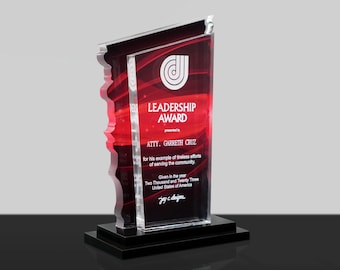 Pinnacle Shard Trophy | Custom Award | Personalized Plaque | Employee Recognition | Retirement | Corporate | Sports | Celebration Gift