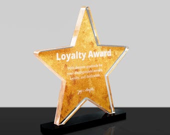 Personalized Star Trophy | Custom Corporate Gift | Thank You Gifts