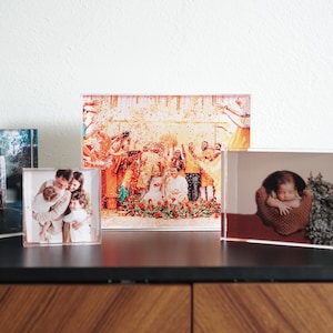 Acrylic Photo Block | Acrylic Photo Frame | Self Standing Photo Frame | Clear Photo Frame | Frameless Photo