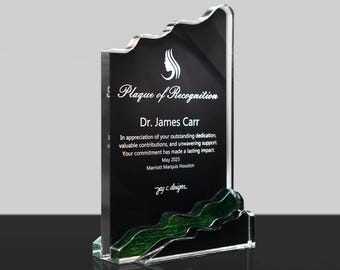 Personalized Acrylic Recognition Award – Corporate Employee Plaque