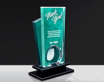 Custom Corporate Gift | Acrylic Award for Employee Appreciation | Personalized Anniversary Gift