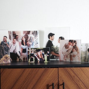 Acrylic Photo Frame | Acrylic Photo Frame | Photo Frame with Stand | Clear Photo Frame | Frameless Photo