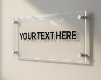 Custom Acrylic Logo Sign | Modern Office Reception Wall Display