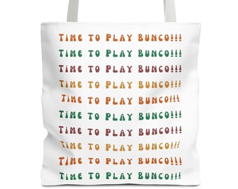 Bolsa de lona Bunco, bolsa para suministros de juegos, noche de juegos Bunco, bolso minimalista, bolso de hombro, bolso para cualquier ocasión, regalo para jugadores de Bunco