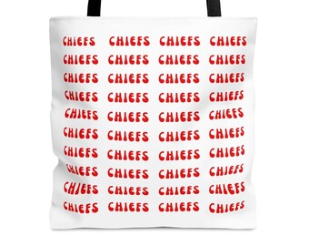 Bolso de mano de los Chiefs, bolso de lona blanco retro, bolso para todas las ocasiones, bolso de hombro, porta libros, bolso de compras, bolso deportivo para gimnasio, idea de regalo