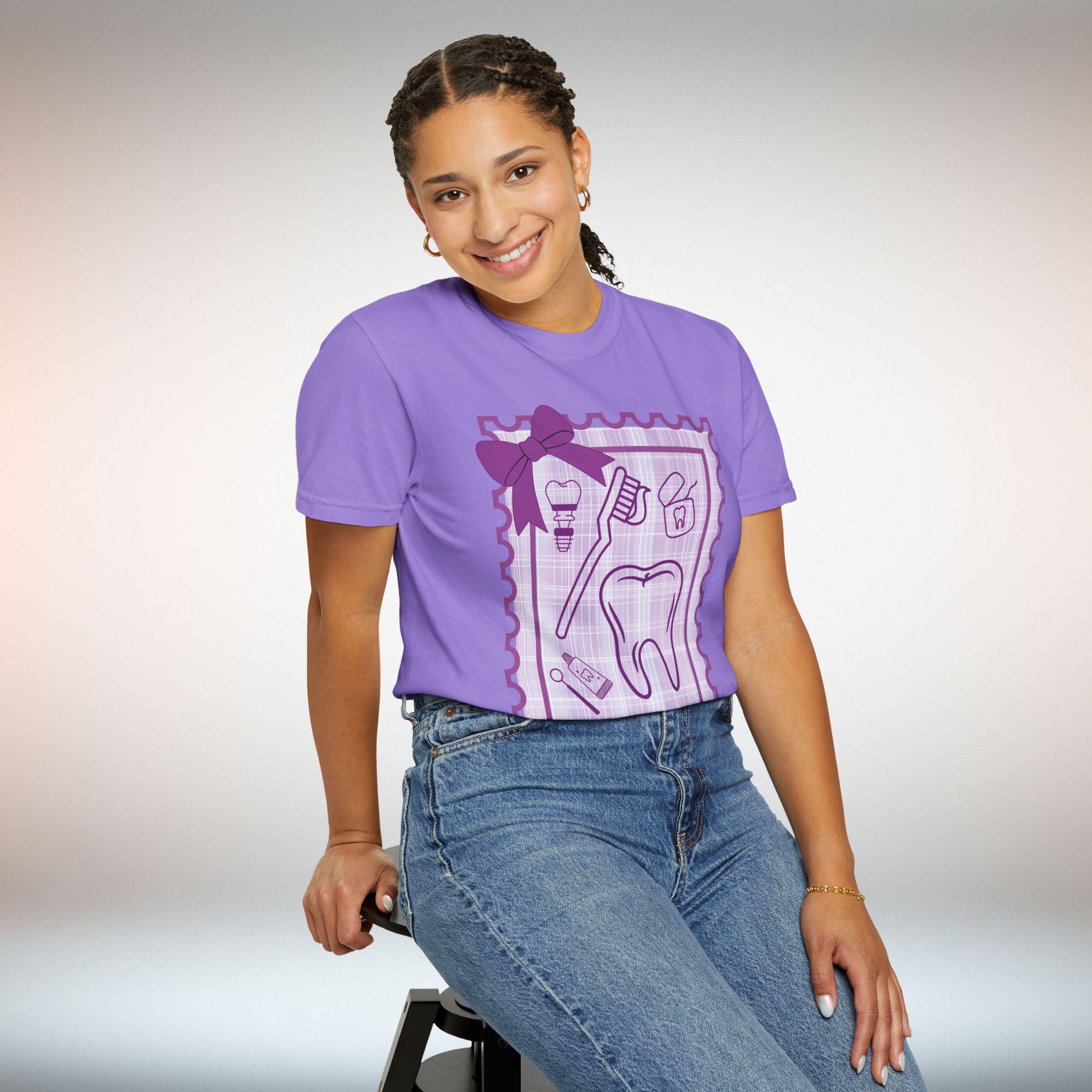 Dental Hygienist Shirt Comfort Colors, Dental Assistant Doodle T-shirt ...