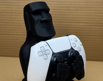 Moai-controllerstandaard – 3D-geprinte houder voor headset en controller