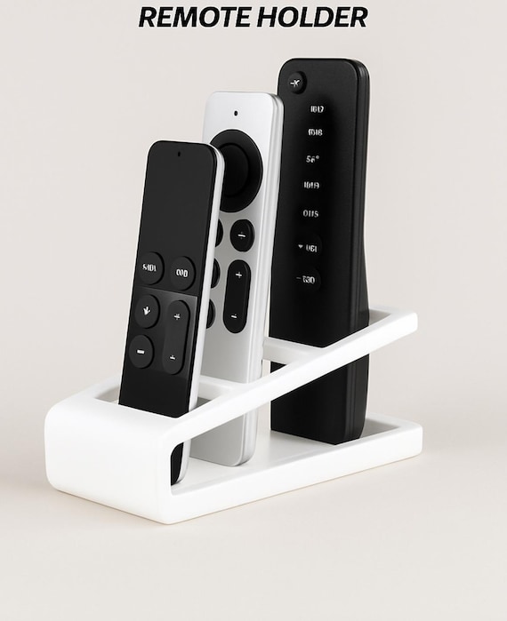 Modern Remote Control Organizer – 3D Printed Remote Holder for