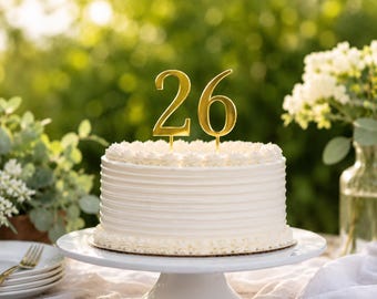 Numbered Cake Toppers