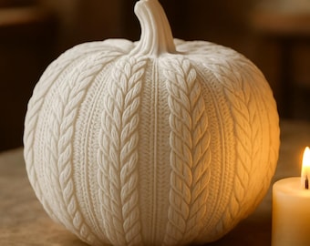 Knitted Pumpkin – Cozy Fall & Farmhouse Decor