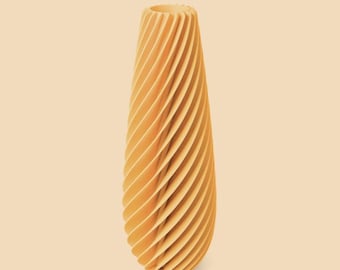Modern Spiral Vase – 3D Printed Minimalist Home Decor