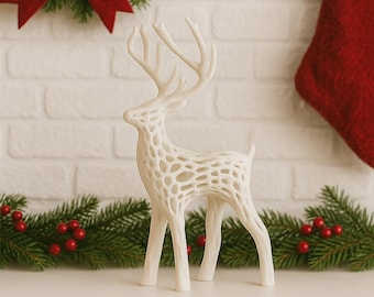 Reindeer Sculpture – Modern Minimalist Christmas Decor