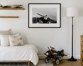 Vintage Plane Model_Digital Download_Black & White Images (3 Image Bundle)