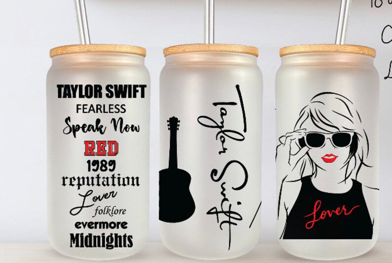 Taylor Swift Eras Tour Glass Cup/taylor Swift/swifty/eras Tour/glass ...