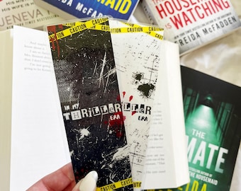 Thriller Era Laminated Bookmark Set: Book Lover Gift