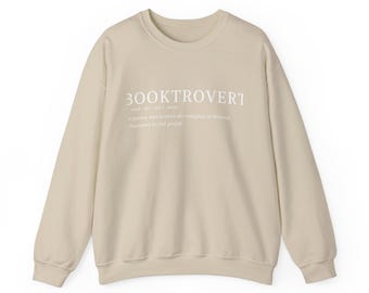 Booktrovert-sweater: Book Lover ronde hals - Bookish cadeau
