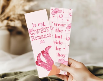 Cowboy Romance Laminated Bookmark Set: Book Lover Gift