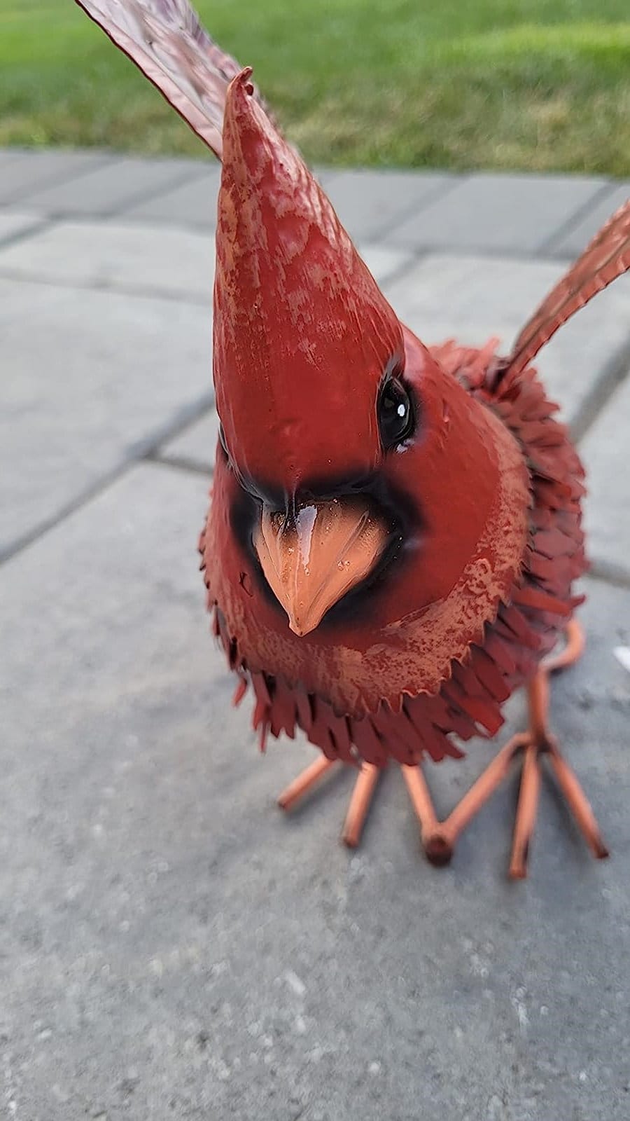 Metal Cardinal Bird Garden Decor Garden Sculptures Statues Etsy