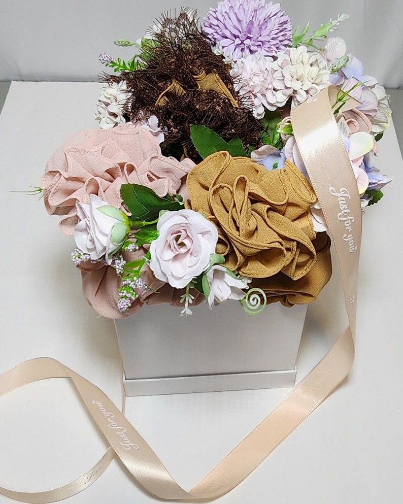 Chiffon Hijab Flower Bouquet image 3