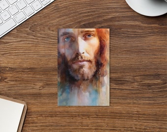 Look Unto Me Postcard - Salvatore Gesù Watercolor Standard / Gesù / Stampe religiose / Stampe di Gesù Cristo / Arte del Salvatore / Opere d'arte cristiane