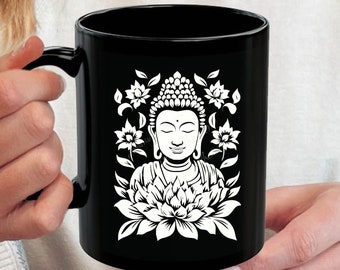 2 Buddhist mug, Buddha mug, Blessing gift, Coffee Mug spiritual, 11oz 15oz Mug, Cottagecore, Spiritual mugs, Buddhist gifts, Inspiration