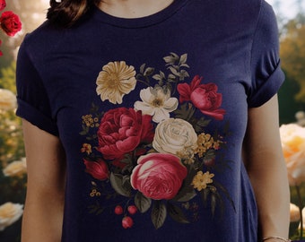 Aesthetic WildFlower Shirt, Nature lovers Shirt, Garden lovers gift, cottagecore roses, goblin core, wildflower cottagecore, botanical shirt