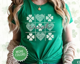 Cute Irish Shirt, four leaf clover, St. Patrick's Day Gift, St. Patricks Day shirt, Cute Irish shirt, irish themed gifts, shamrock tshirt