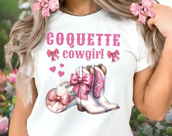 Coquette Cowgirl, Coquette Trendy Aesthetics, Coquette Clothing, Cute Coquette, Trendy Coquette Shirt, Western Pink Bow Shirt, Girly Gifts