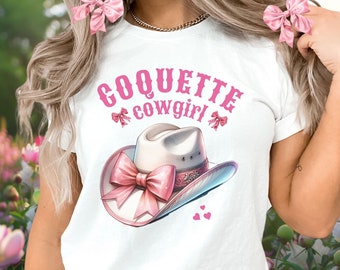 Coquette Cowgirl, Coquette Trendy Aesthetics, Coquette Clothing, Cute Coquette, Trendy Coquette Shirt, Western Pink Bow Shirt, Girly Gifts