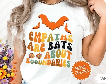 Funny Halloween groovy spiritual psychic empaths shirt, empaths gift, t-shirt for sensitive person, Spooky cute tshirt, spiritual gift tee.