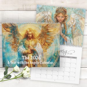 2026 Angel Wall Calendar — Spiritual Calendar — heavenlyl Art — A Year ...