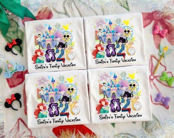 Custom Ariel Matching Memories Shirt, Disney Family Trip Shirt 2026, Cartoon Family Vacation Sweatshirt,Custom Disney Cartoon Vacation Shirt