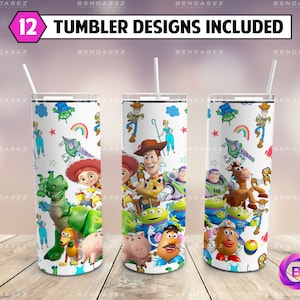 Cartoon Skinny 20 oz Tumbler Sublimacja Projekt PNG - Film Postać Tumbler Prosty i Stożkowy PNG Natychmiastowe Pobieranie