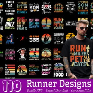 110 Designs Runner Bundle Png, Running Png, Fitness Running Png, Jogging Png, Let&#39;s Run Png, In My Runner Era Png, Runner Png,Commercial Use