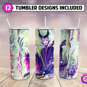 Villain Skinny 20 oz Tumbler Sublimation Design PNG - Movie Character Tumbler Straight and Tapered PNG Instant Download