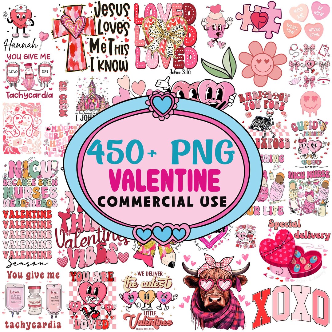450+ Designs Valentine Bundle Png, Retro Valentine Png Bundle, Pink ...