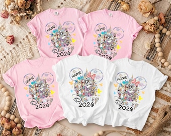 Custom Jack & Sally Family Vacation Sweatshirt, Cartoon Disney Family Trip Shirt 2026, Matching Memories T-Shirt, Custom Disney Vacation Tee
