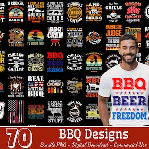 70 Designs Grillen Png Bundle, Küche Zitate Png, BBQ Png, Familienfeier Png, Papa Bbq Grill Png, Grillen und Chill Png, kommerzielle Nutzung