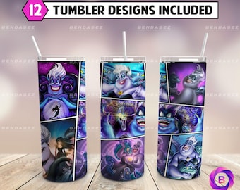 Villain Skinny 20 oz Tumbler Sublimation Design PNG - Movie Character Tumbler Straight and Tapered PNG Instant Download