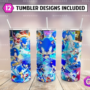 Gobelet mince 20 oz en dessin animé sublimation Design PNG - Gobelet personnage du film droit et conique PNG à téléchargement immédiat