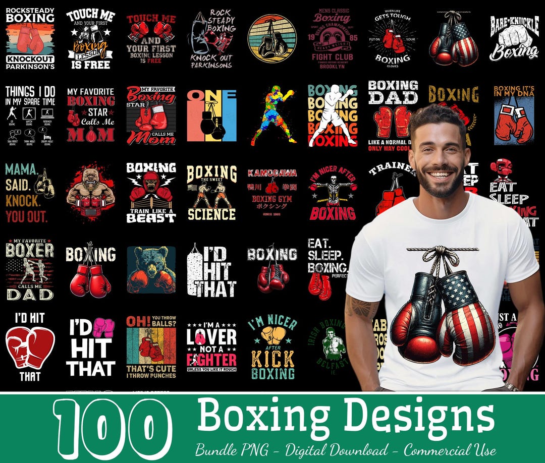 100 Designs Boxing Bundle Png, Boxing Glove Png, Boxing Art Designs ...