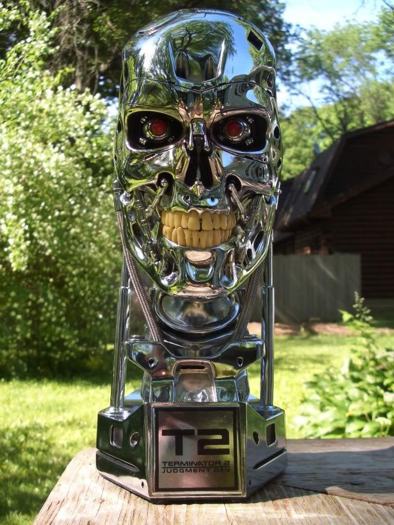 Terminator T-800 LED Head 1:1 Scale Bust T2 Bust