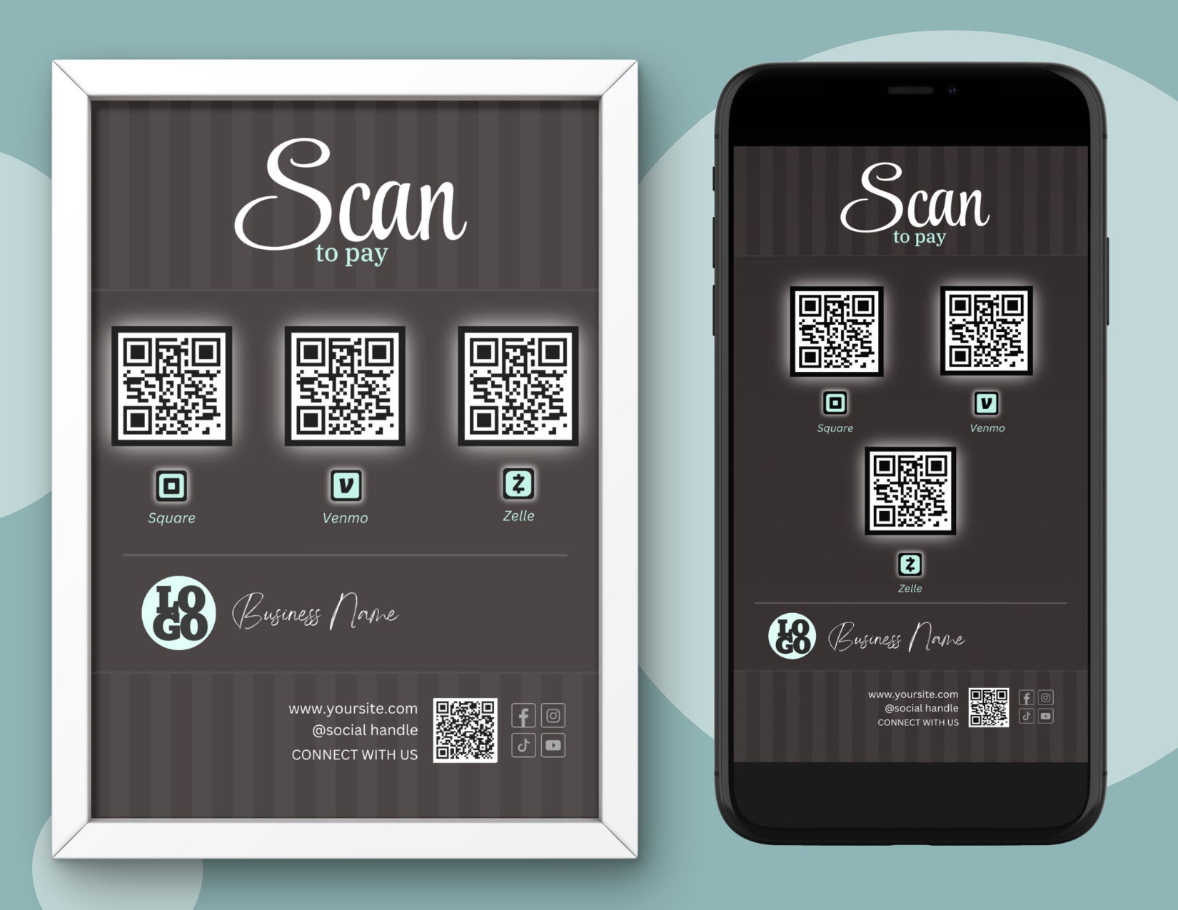 Scan to Pay QR Code Template: Craft Fair Payment Sheet (digital ...